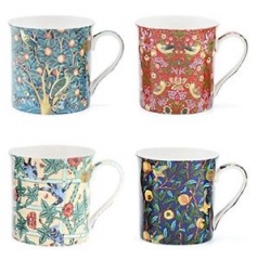 WILLIAM MORRIS MUGS SET OF 4