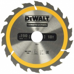 Construction Circ Saw Blade 190x30mm 18T (AC)