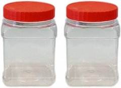 Sunpet 1000ml Round Jar pk of 2