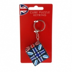 Union Jack Puzzle Cube Keyring