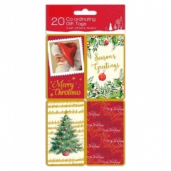 20 SELF ADHESIVE TAGS ELEGANT TRADITIONS