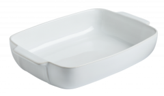 Signature Ceramic WHT Rectangular roaster 25x19