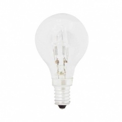 Status 28W Small Edison Screw Cap SES Halogen Round Bulb Clear 370 Lumen PACK OF 10