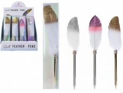 GLITTER TOP FEATHER BALL PEN (381084)