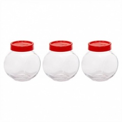 Pasabahce Bella-Jar with Lid Glass Jar 200 ML 3 Piece