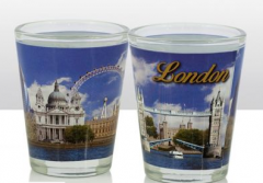 London photographic skyline Shot Glass