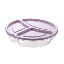 HOBBY SMART ROUND SML 3 DIVIDED STORAGE BOX 0.6LT(021384)