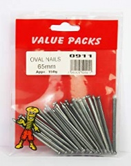 65mm OVAL NAILS 500G xtra value