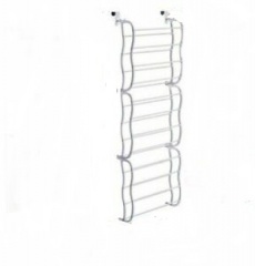 36 Pair Shoe Rack Over the Door White