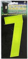 Hi Vis Number - Yellow 7