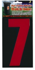 Hi Vis Number - Red 7