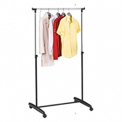 GARMENT RACK SINGLE ON WHEELS