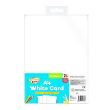 A4 White Card 24 sheets, 140gsm