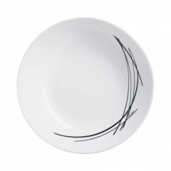 DOMITILLE NOIR SOUP  PLATE 20 CM