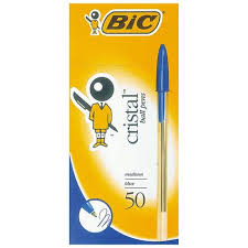 Bic Cristal BLUE Pens Pk50