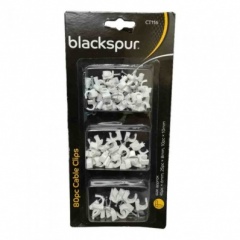 BLACKSPUR 80PC CABLE TIE AND CLIP SET (BB-CT120)