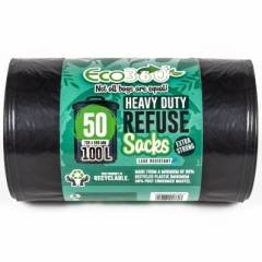 Heavy Duty Super Strong Refuse Sacks  736mm x 990mm 50pk