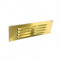 9 X 3'' Aluminium Gold Louvre Vent (S3216)