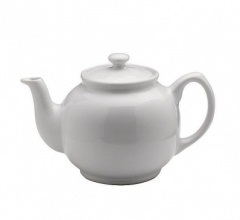 PRICE & KENSINGTON WHITE 6CUP TEAPOT