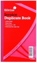 Silvine Invoice Duplicate Books (611)