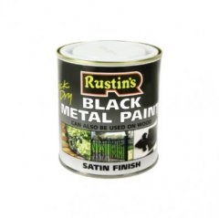 Rustin Q/D Metal Paint Black 250ml