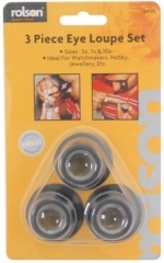 Rolson Tools Ltd 3pc Eye Loupe Set 59195