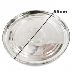 55cm Round S Steel Tray