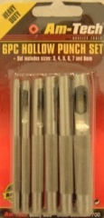 Am-Tech 6Pc Hollow Punch Set H1700