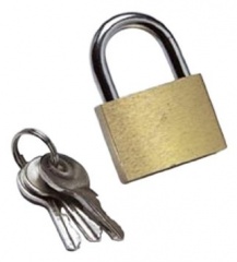 C263/32mm Brass Padlock Carded