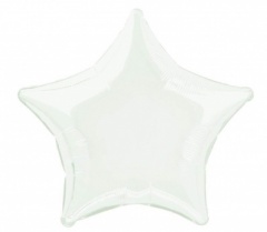 20'' Pkg Star White Foil Blln