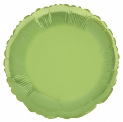 18'' Pkg Round Lime Grn Foil Bl