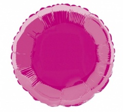 18'' Pkg Round Hot Pink Foil