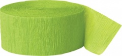 81 Ft Lime Green Crepe Streamr