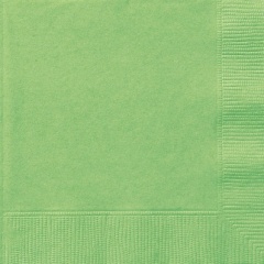 20 Lime Green Bev Napkins