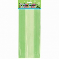 30 LIME GREEN CELLO BAGS