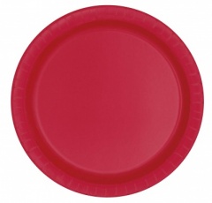 8 Ruby Red 7'' Plates