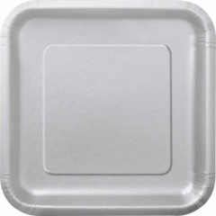 14 Silver 9'' Square Plates