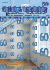 6 Glitz Blue 60 Hang Decor 5ft