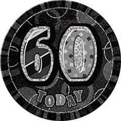 Black Glitz 6'' Badge- 60