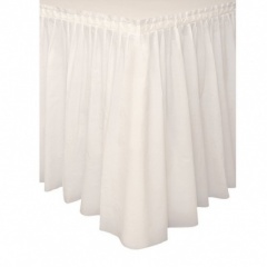 IVORY TABLESKIRT 29'' x 14FT