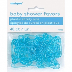 40 Baby Pin Blue Plstc Favors