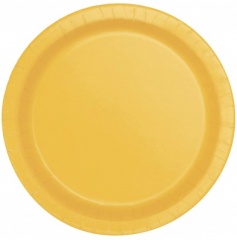 16 Sunflower Yellow 9'' Plates