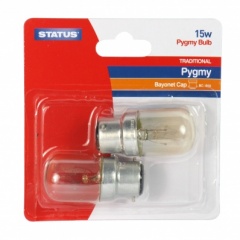 Status 15W  PYGMY BC Clear 2pk Card (15SPBCCB225)