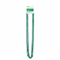 4 32'' GREEN METALLIC BEADS