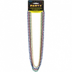 4 32'' ASSORTED METALLIC BEADS