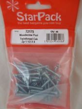 Star Pack Woodscrew Pozi Twinthread Csk Bzp 8x1.1/2 (4.0 x 40)(72175)