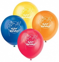 8 12'' Dino Party Birthday Balloons 1 Sided