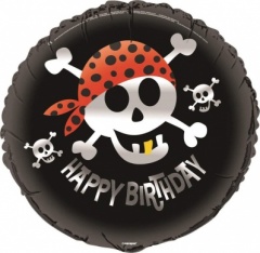 18'' PACKAGED PIRATE FUN FOIL BALLOON