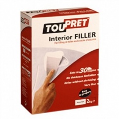 Toupret Interior One Coat Filler 2kg.