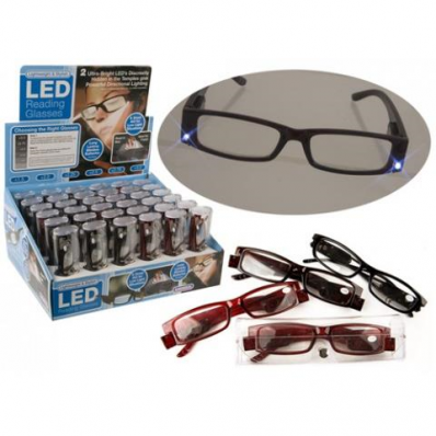 Style Reading Glasses - 2 LEDs Sold As Normal reading Glasses Clearance